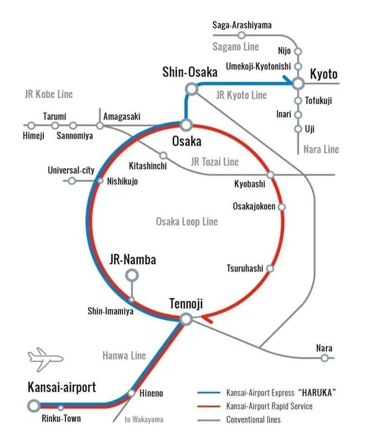 Shinosaka Jr 30S, Direct To Kansai Airport 關西空港直達, Umeda 6Min, Kyoto 25Min, Early Check In Osaka